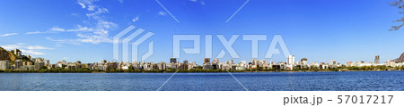 Panoramic skyline at Rodrigo de Freitas lagoon in 57017217