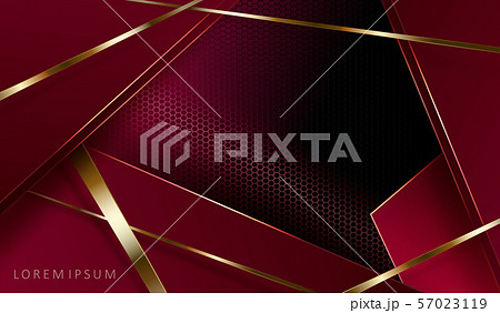 Geometric dark pink mesh composition with frames and golden stripes Geometric dark pink mesh composition with frames and golden stripes 57023119