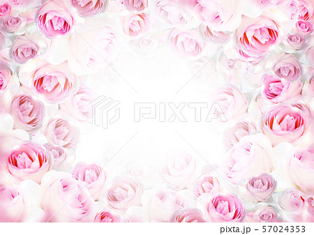 ピンクのバラ背景のイラスト素材