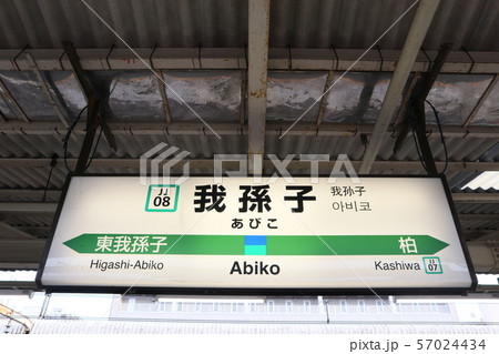 我孫子駅の駅名表示版(常磐線快速上り下り) 我孫子駅の駅名表示版(常磐線快速上り下り) 57024434