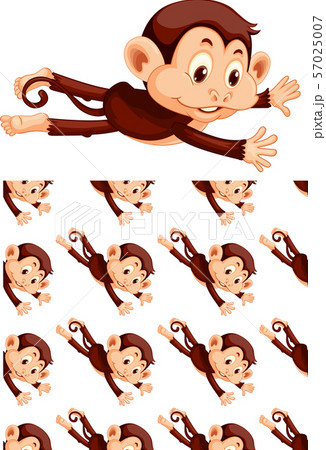 Seamless and isolated animal pattern cartoon Seamless and isolated animal pattern cartoon 57025007