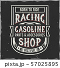 Vintage label design with lettering composition 57025895