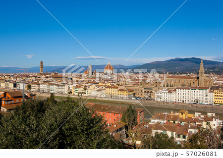 Florence aerial view, tuscany, Italy Florence aerial view, tuscany, Italy 57026081