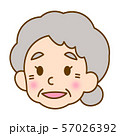 女性高齢者　顔 57026392