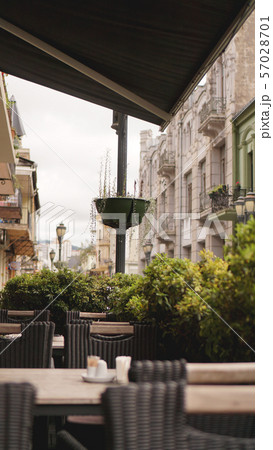 Beautiful summer terrace of the open-type restaurant Beautiful summer terrace of the open-type restaurant 57028701