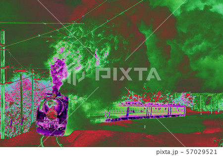 爆煙を吐くデゴイチイメージ 57029521