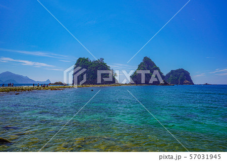 【静岡県】　西伊豆　トンボロ現象　堂ヶ島　三四郎島 57031945