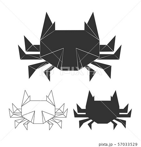 Vector paper japanese crabs 57033529