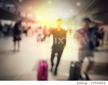 Blurred image abstract background of people or 57034958