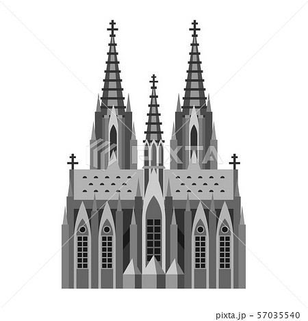 Roman Catholic Cathedral In Cologne のイラスト素材