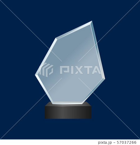 Realistic Detailed 3d Glass Cup Trophy. Vector 57037266