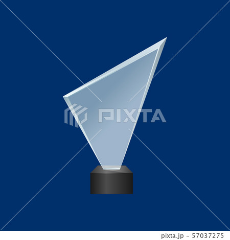 Realistic Detailed 3d Glass Cup Trophy. Vector Realistic Detailed 3d Glass Cup Trophy. Vector 57037275