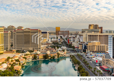Las Vegas strip Aerial view Las Vegas strip Aerial view 57037709
