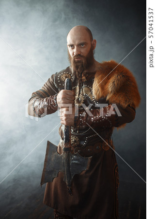 Viking with axe, nordic barbarian image Viking with axe, nordic barbarian image 57041537
