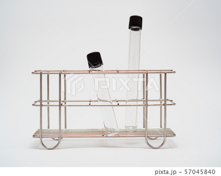 Empty test tube in rack 57045840