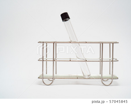 Empty test tube in rack Empty test tube in rack 57045845