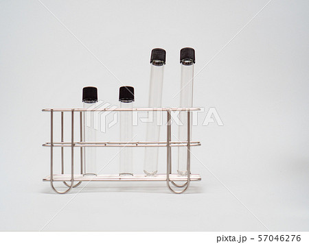 Empty test tube in rack Empty test tube in rack 57046276