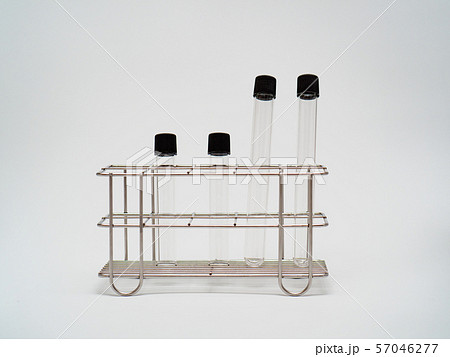 Empty test tube in rack Empty test tube in rack 57046277