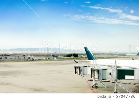 Airport terminal, Japan ,Airplane at the terminal Airport terminal, Japan ,Airplane at the terminal 57047736