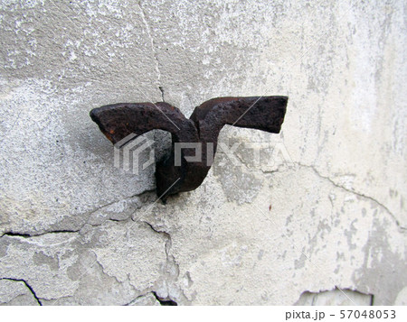 iron hook in the wall. Stock photo iron hook in the wall. Stock photo 57048053