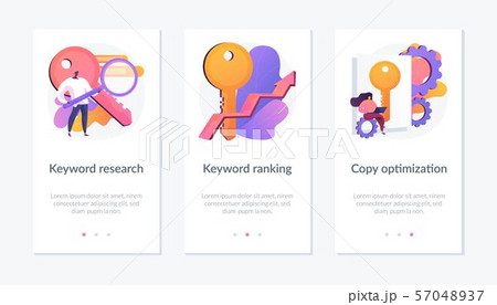 SEO Keywords webpage template. 57048937