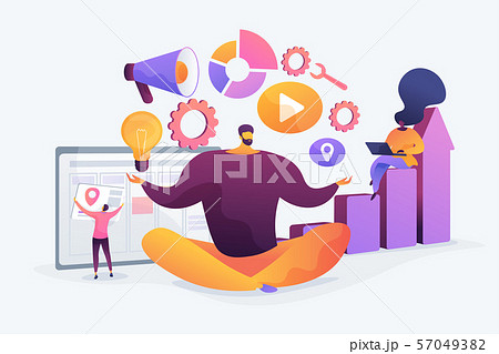 Self management concept vector illustration 57049382