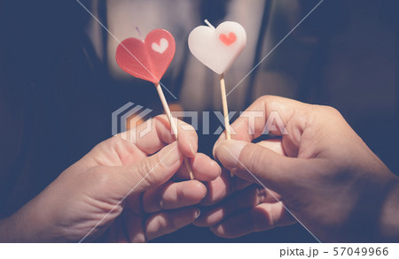 Romantic couple on valentines day.  57049966