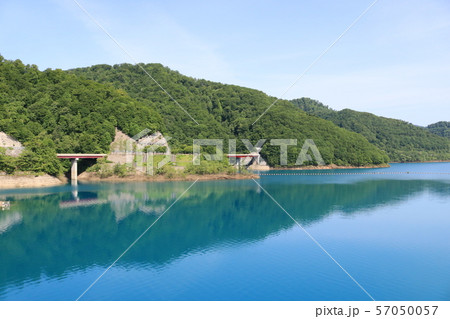 玉川ダム（秋田県仙北市）のダム湖、宝仙湖 57050057