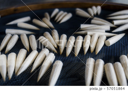 毛筆 製作中の穂首 毛筆 製作中の穂首 57051864