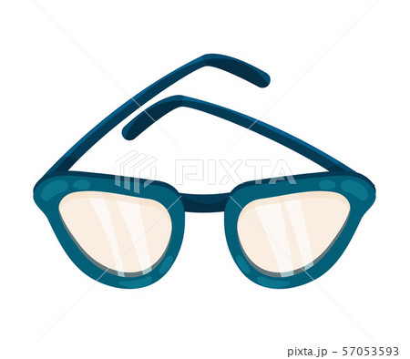 Glasses in a blue frame. Vector illustration on a white background. 57053593