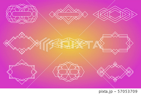 Geometric icons, signs, labels, Geometric icons, signs, labels, 57053709