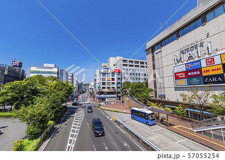 東戸塚駅東口のバスターミナルの写真素材