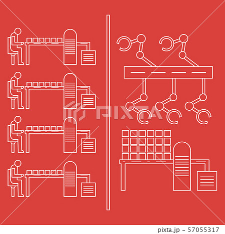 Smart automatic robotic production line 57055317