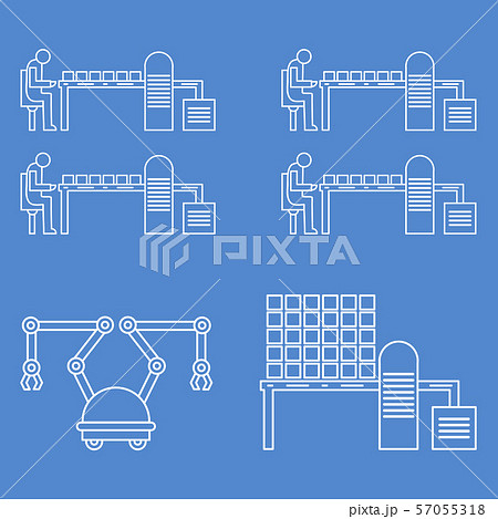 Smart automatic robotic production line 57055318