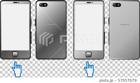 スマートフォン (指先アイコン付き) スマートフォン (指先アイコン付き) 57057079