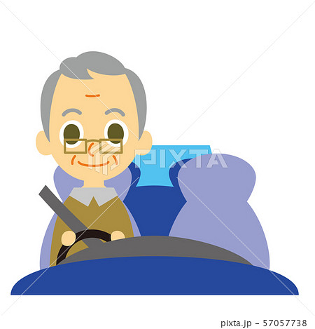 男性シニアドライバー 57057738