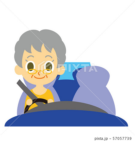 女性シニアドライバー 57057739