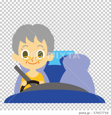 女性シニアドライバー 57057739