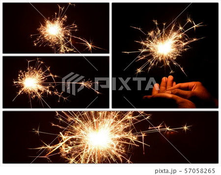Christmas and newyear party sparkler collection Christmas and newyear party sparkler collection 57058265