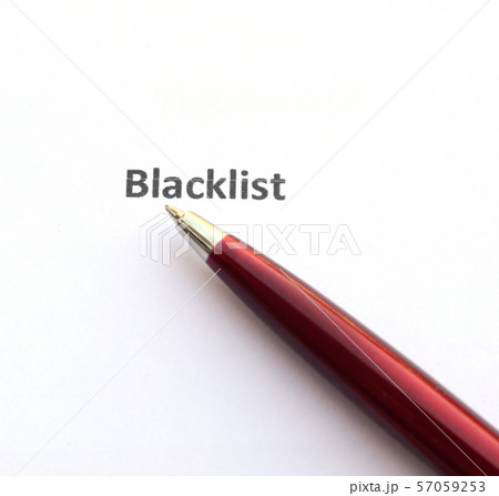 Blacklist with pen 57059253