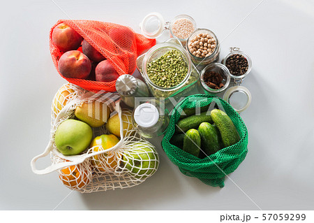 Shopping mesh bag and home container for storage Shopping mesh bag and home container for storage 57059299
