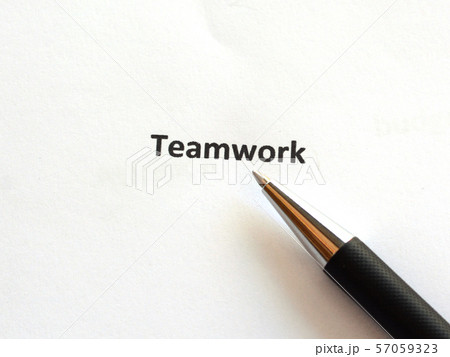 Teamwork with pen isolated Teamwork with pen isolated 57059323