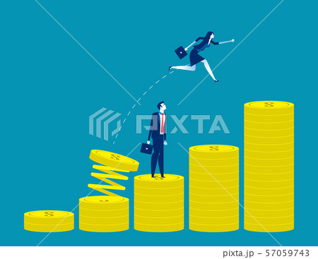 Growth for business. Concept business vector 57059743
