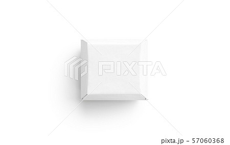 Blank white burger box mock up, isolated, top view, Blank white burger box mock up, isolated, top view, 57060368