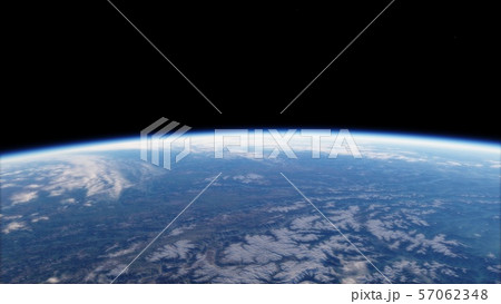 Near, low earth orbit blue planet. this image elements furnished by NASA 57062348
