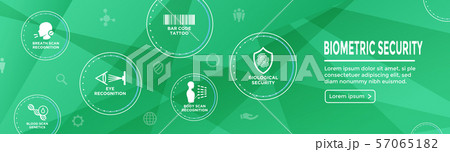 Biometric Scanning Web Banner - DNA, fingerprint, Biometric Scanning Web Banner - DNA, fingerprint, 57065182