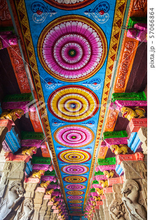 Pattern decor of Meenakshi Temple Pattern decor of Meenakshi Temple 57066864