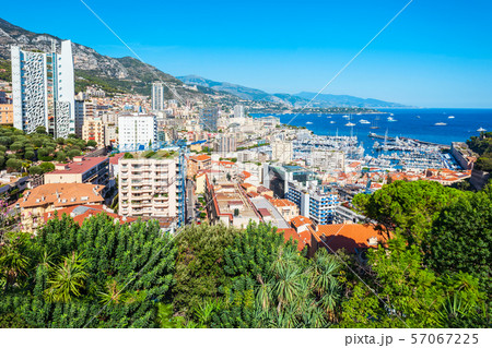 Monte Carlo, Monaco aerial view Monte Carlo, Monaco aerial view 57067225