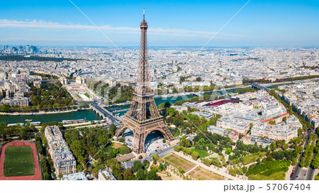Eiffel Tower aerial view, Paris Eiffel Tower aerial view, Paris 57067404