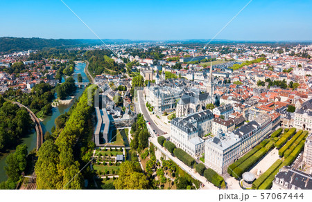 Pau aerial panoramic view, France 57067444